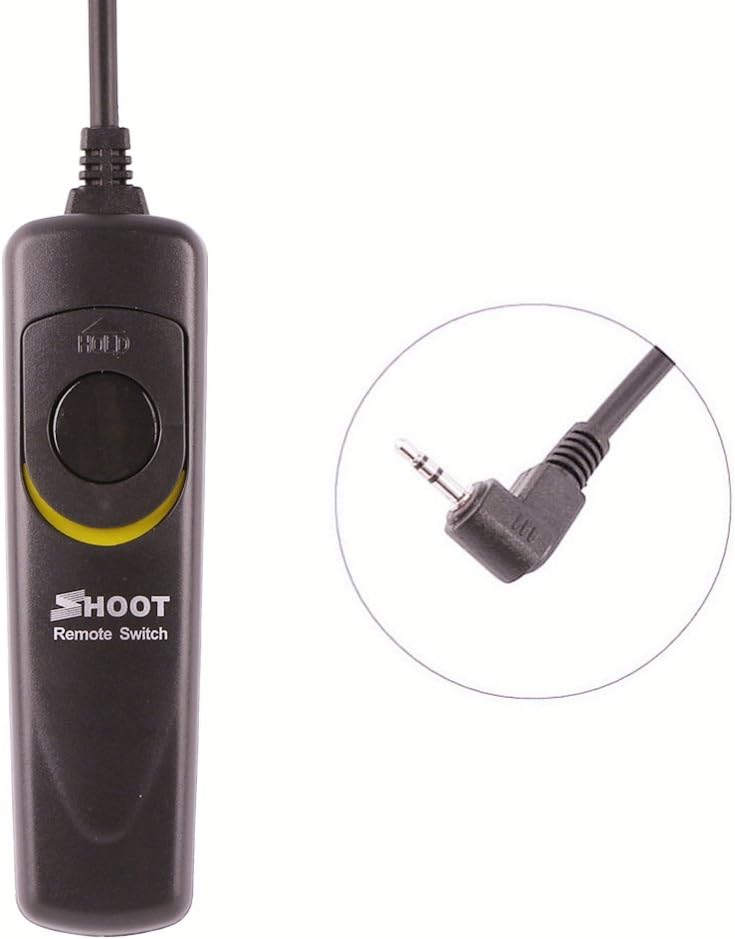 Shoot كابل تحرير الغالق عن بُعد، سلك بديل لمفتاح التحكم RS-60E3 لكاميرات كانون ريبيل T7 T7i T6 T6i T6S T5 T5i T4i T3 T3i T2 60D 70D 77D 80D G16 G15 G12 G11 G10 G1X G1X مارك II G1X مارك III - Image 2